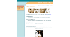 Desktop Screenshot of edenspas.com